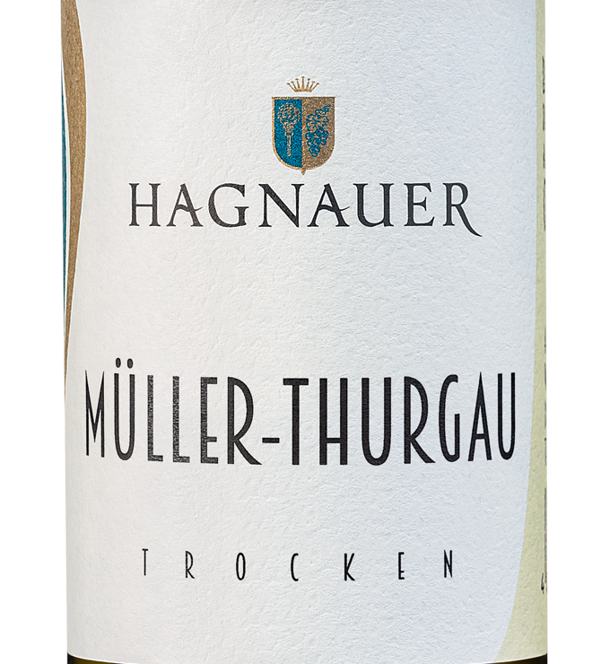 Wein Etikett - Hagnauer Viertele Müller-Thurgau trocken
